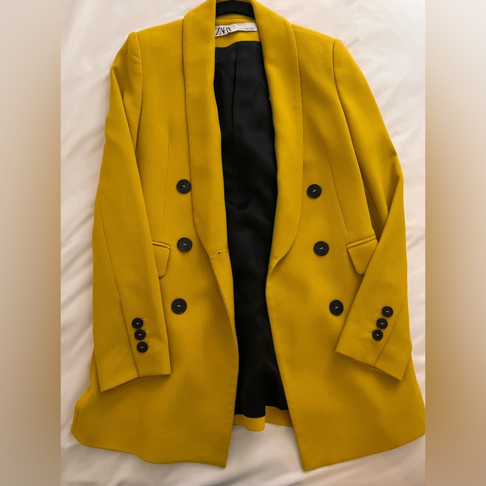 Mustard Yellow Zara Blazer